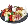 Patera obrotowa łupkowa fi30cm - 3 deska do serwowania, zestaw do serwowania na obrotowej tacy, deska do serwowania serów, wędlin i przekąsek, deska do serwowania, obrotowa deska, obrotowa taca, taca do serwowania, kamień do serowania, płyta łupkowa do sushi, deska do sushi, płyta do finger food, taca serwingowa, deska serwingowa.