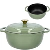 Pentola in ghisa smaltata - color salvia, 5,8L - 7 