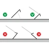 Picchetti per tende dritti - 10 pezzi - 5 
