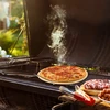 Pietra per pizza con manico e coltello, in cordierite, rotonda 33 cm - 18 