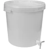 Pojemnik fermentacyjny 30 L z pokrywką i kranem - 9 pokrywka na pojemnik fermentacyjny, pokrywa do pojemnika fermentacyjnego, zamknięcie pojemnika fermentacyjnego, szczelna pokrywka do pojemnika fermentacyjnego, pokrywy do pojemników