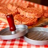 Pressa per hamburger - in alluminio, diametro 12 cm - 7 