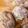 Rete per salumi bianca con dimensioni di 12,5 cm x 5 m, con resistenza termica fino a 220°C - 7 