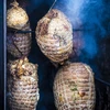 Rete per salumi bianca con dimensioni di 12,5 cm x 5 m, con resistenza termica fino a 220°C - 8 