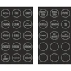 Set 12 x barattolo 120ml + 30 etichette per spezie - 5 