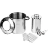 Set con mantello d'acqua - pressa per prosciutto 1,5 kg + pentola - 2 