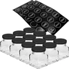 Set da 12 barattoli da 120 ml + 30 etichette per spezie ['adesivi per spezie', ' etichette per barattoli', ' etichette per contenitori', ' adesivi per contenitori delle spezie', ' adesivi per erbe aromatiche', ' adesivi neri per spezie', ' etichette autoadesive per spezie', ' adesivi per barattoli', ' barattoli', ' barattoli piccoli', ' barattolino', ' barattolo di vetro', ' barattoli di vetro', ' barattolo con coperchio a vite', ' barattoli per spezie', ' barattolo per erbe aromatiche', ' barattolo 120 ml']
