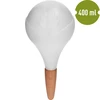 Sfera di irrigazione per piante, bianca opaca con piedino in ceramica, 400ml - 2 