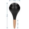 Sfera di irrigazione per piante, nera opaca con piedino in ceramica (in confezione) 400 ml - 7 