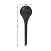 Sfere di irrigazione per piante, nere opache, con tappo, 400ml, 4 pezzi - 6 