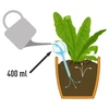 Sfere di irrigazione per piante, nere opache, con tappo, 400ml, 4 pezzi - 5 