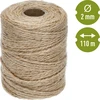 Spago di juta 2 mm/110 m/250 g - 4 