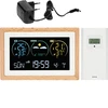 Stazione meteo (RCC,DCF) - elettronica, senza fili, retroilluminata, sensore, bianca - 4 