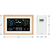 Stazione meteo (RCC,DCF) - elettronica, senza fili, retroilluminata, sensore, bianca - 14 