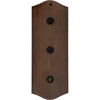 Stazione meteo retrò - colore wenge con quadranti dorati - 4 