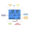 Stazione meteorologica – elettronica, retroilluminata, sonda, bianca - 5 