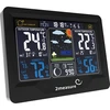 Stazione meteorologica RCC, DCF – elettronica, retroilluminata, wireless, sensore, nera - 4 