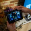 Stazione meteorologica RCC, DCF – elettronica, retroilluminata, wireless, sensore, nera - 14 
