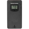 Stazione meteorologica RCC, DCF – elettronica, retroilluminata, wireless, sensore, nera - 8 