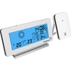 Stazione meteorologica RCC, DCF – elettronica, senza fili, con sensore retroilluminato, bianca - 2 