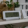 Stazione meteorologica RCC, DCF – elettronica, senza fili, con sensore retroilluminato, bianca - 10 
