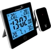 Stazione meteorologica RCC, DCF – elettronica, wireless, sensore retroilluminato, nero - 2 