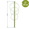 Supporto ad anello per piante 3 anelli 1,5m - 2 