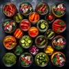 Tappo fi82/6 verdure su sfondo nero - 10 pezzi - 6 