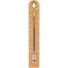 Termometr uniwersalny (-30 do +50°C), 17 cm, jasnobrązowy ['termometr', ' termometr uniwersalny', ' termometr z tworzywa', ' termometr czytelna skala', ' termometr z podwójną skalą w °C i °F', ' termometr do pomieszczeń o dużej wilgotności', ' termometr zewnętrzny do -30°C', ' termometr odporny na wilgoć', ' termometr w kolorze  brązowym', ' solidny termometr']