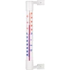 Termometr zewnętrzny biały (-50°C do +50°C) 18cm ['termometr zewnętrzny', ' termometr', ' termometr zaokienny', ' termometr czytelna skala', ' termometr z tworzywa', ' termometr na okno', ' termometr na balkon', ' termometr dwustronny', ' termometr samoprzylepny']