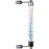 Termometr zewnętrzny z metalową oprawą (-50°C do +50°C) 20cm - 7 termometr zewnętrzny bezrtęciowy, termometr, termometr zaokienny, termometr czytelna skala, termometr z tworzywa, termometr na okno, termometr na balkon, termometr dwustronny, termometr samoprzylepny