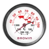 Termometro con doppia scala (30°C a 100°C) / (50°C a 300°C) 13,0cm - 2 
