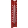 Termometro da camera in legno (-20 a +50°C), colore mogano, 15 cm - 2 