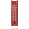 Termometro da camera in legno (-20 a +50°C), colore mogano, 15 cm - 5 