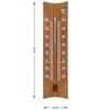Termometro da camera in legno (-20 a +50°C), marrone scuro, 15cm - 5 