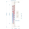 Termometro esterno con scala trasparente (-70°C a +50°C) 23cm mix - 2 