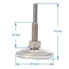 Termometro per affumicatoio e BBQ (0°C a +250°C) 6,0cm - 5 
