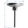 Termometro per affumicatore e BBQ (0°C a +250°C) 5,2cm - 8 
