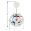 Termometro universale, autoadesivo (-50°C a +50°C) Ø 7,2cm - 2 