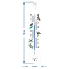 Termometro universale con grafica - uccelli (-30°C a +50°C) 20cm - 2 