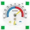 Termometro universale con igrometro trasparente, autoadesivo (-50°C a +50°C) - 3 