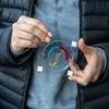 Termometro universale con igrometro trasparente, autoadesivo (-50°C a +50°C) - 5 