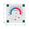 Termometro universale con igrometro trasparente, autoadesivo (-50°C a +50°C) - 2 