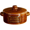 Terracotta - pentola per strutto, rotonda con coperchio, 1 L  - 1 