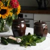 Terracotta - pentola rustica da 1,6l con coperchio - 2 