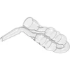 Tubo di fermentazione angolare per contenitori - infrangibile - 2 