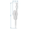 Tubo di fermentazione in vetro - 3 