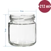 Vasetto twist-off 212 ml, fi 66 - 12 pezzi - 7 