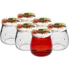 Vasetto twist-off 500ml "Anfora Invertita" con coperchio colorato fi 82/6, 6 pezzi - 3 