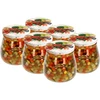 Vasetto twist-off 500ml "Anfora Invertita" con coperchio colorato fi 82/6, 6 pezzi - 5 